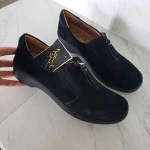 Naturalizer Natural Soul Black Suede Loafer Shoes Luxe Womens 8.5